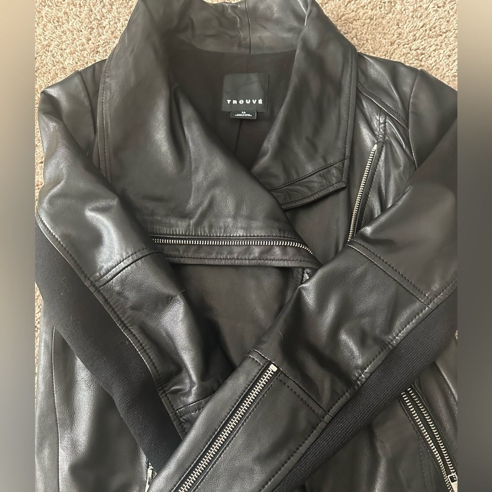 Beautiful Trouvé leather coat
